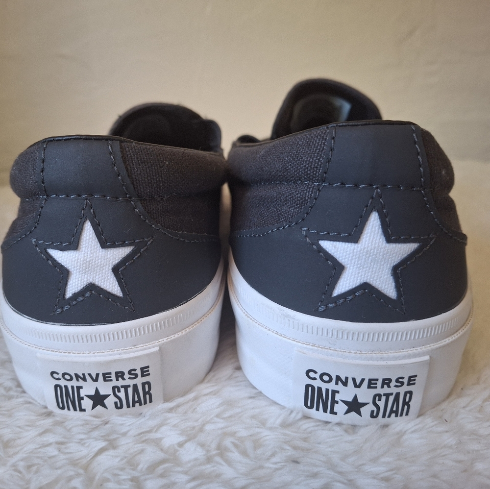 Converse One Star Unisex Black Slip-On Loafers Size M10/W11.5. - Picture 3 of 7